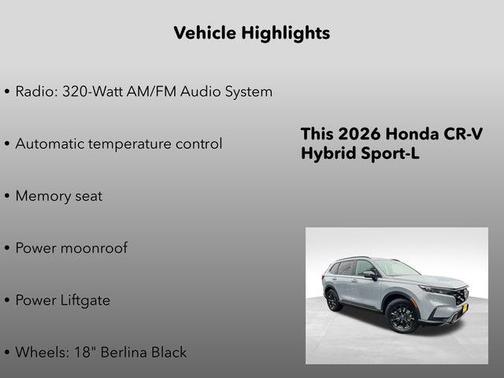 2026 Honda CR-V Hybrid Sport-L AWD