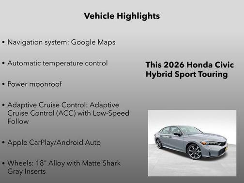 2026 Honda Civic Hybrid Sport Touring