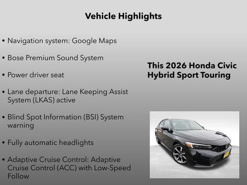 2026 Honda Civic Hybrid Sport Touring