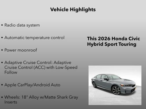 2026 Honda Civic Hybrid Sport Touring