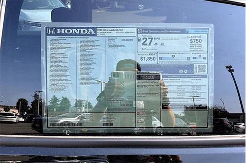 2026 Honda HR-V AWD Sport