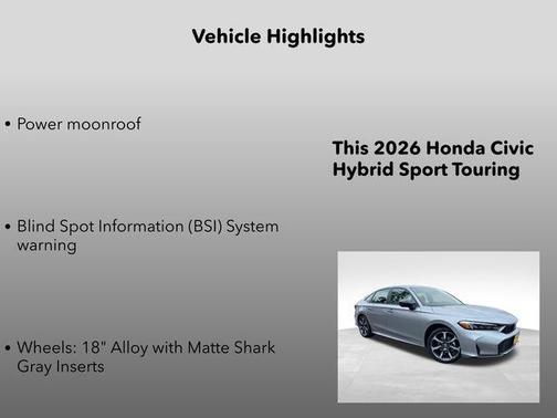 2026 Honda Civic Hybrid Sport Touring
