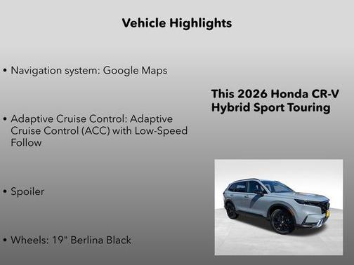 Urban Gray Pearl 2026 Honda CR-V Hybrid Sport Touring AWD