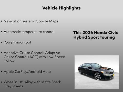 2026 Honda Civic Hybrid Sport Touring