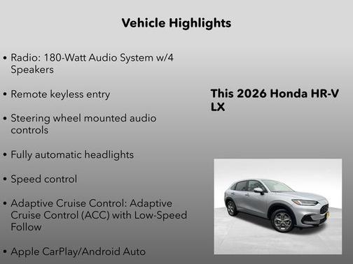 2026 Honda HR-V LX
