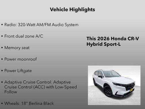 2026 Honda CR-V Hybrid Sport-L AWD