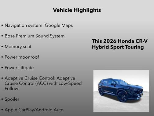 2026 Honda CR-V Hybrid Sport Touring AWD