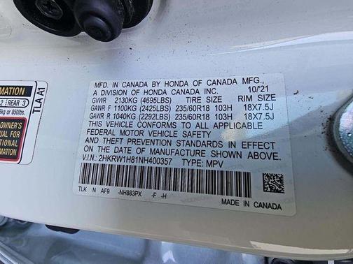 2022 Honda CR-V 2WD EX-L