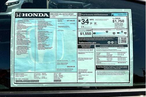 2025 Honda Civic Sport
