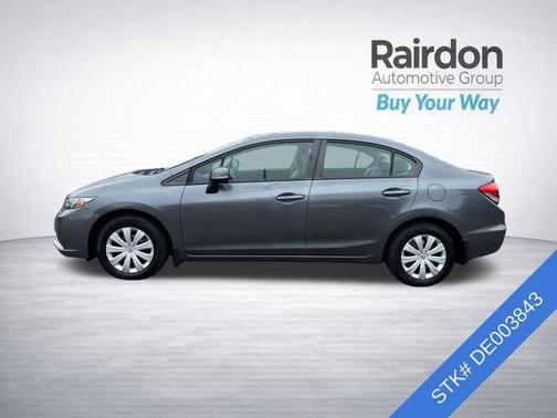 Polished Metal Metallic 2013 Honda Civic LX