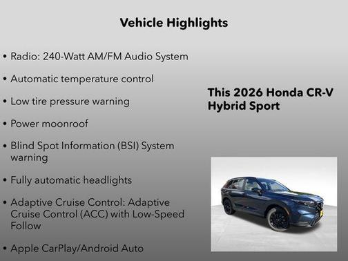 2026 Honda CR-V Hybrid Sport AWD