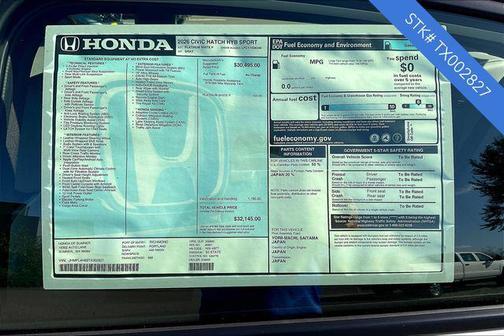 2026 Honda Civic Hybrid Sport