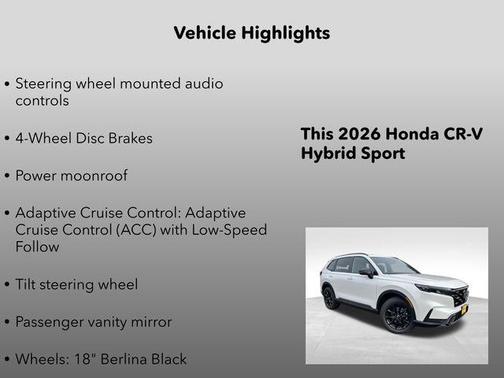 2026 Honda CR-V Hybrid Sport AWD
