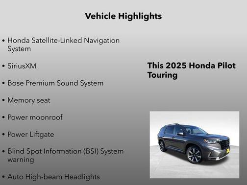 2025 Honda Pilot Touring 8-Passenger