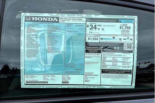 2025 Honda Civic Sport