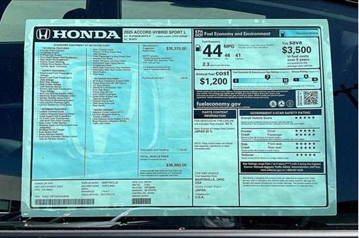 2025 Honda Accord Hybrid Base