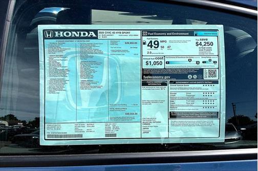 2025 Honda Civic Hybrid Sport