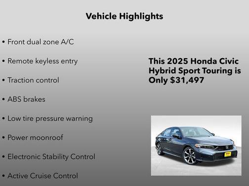 2025 Honda Civic Hybrid Sport Touring