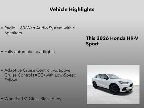 2026 Honda HR-V AWD Sport