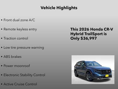 2026 Honda CR-V Hybrid TrailSport AWD