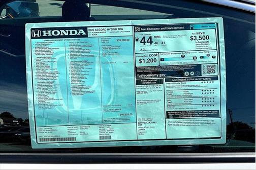 2025 Honda Accord Hybrid Touring