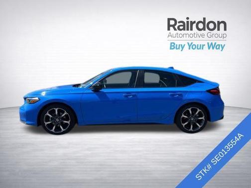 Boost Blue Pearl 2025 Honda Civic Hybrid Sport Touring