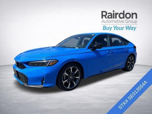 Boost Blue Pearl 2025 Honda Civic Hybrid Sport Touring
