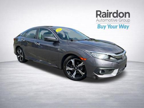 Modern Steel Metallic 2017 Honda Civic Touring