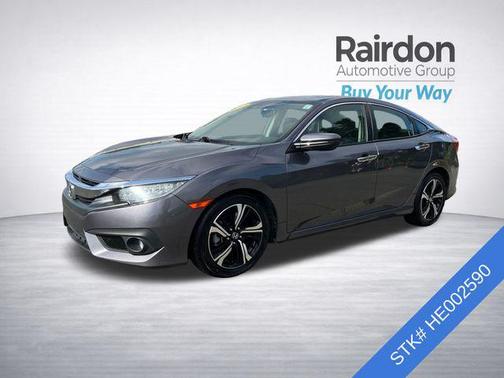 Modern Steel Metallic 2017 Honda Civic Touring