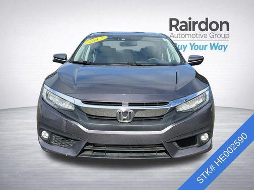 Modern Steel Metallic 2017 Honda Civic Touring