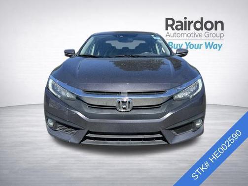 Modern Steel Metallic 2017 Honda Civic Touring