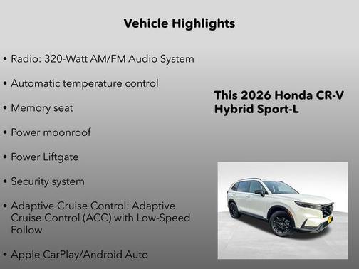 2026 Honda CR-V Hybrid Sport-L AWD