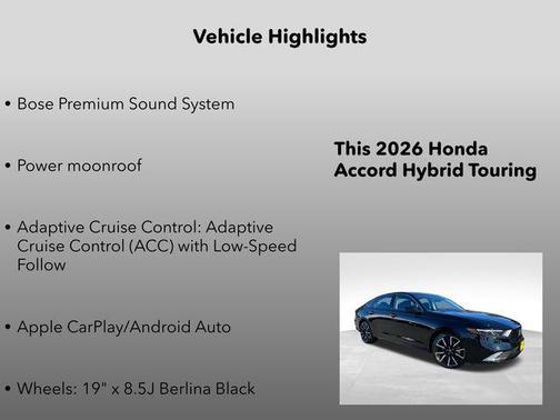 2026 Honda Accord Hybrid Touring