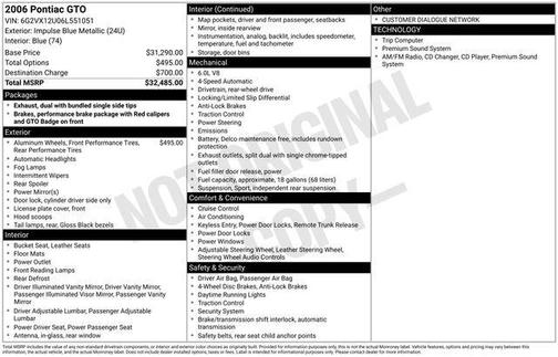 2006 Pontiac GTO Base