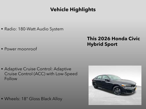 2026 Honda Civic Hybrid Sport