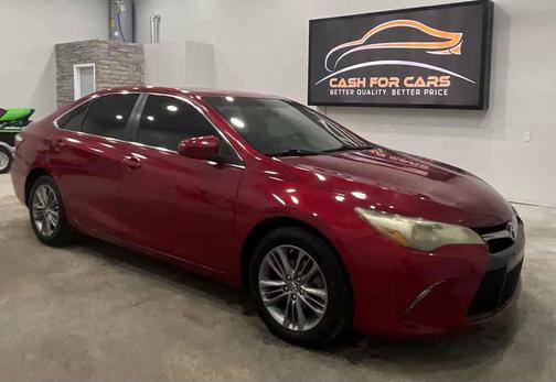 Red 2017 Toyota Camry LE