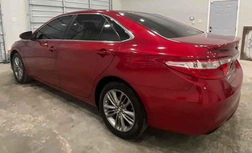 Red 2017 Toyota Camry LE