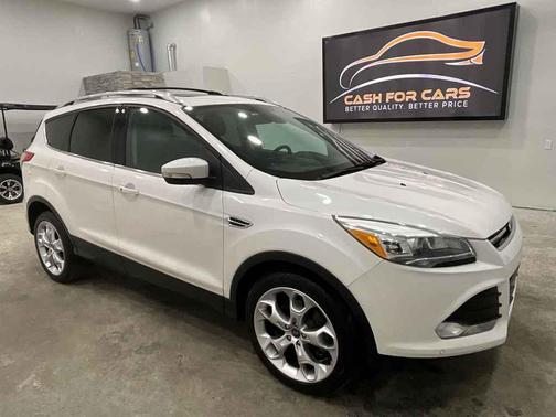White Platinum Metallic Tri-coat 2013 Ford Escape Titanium