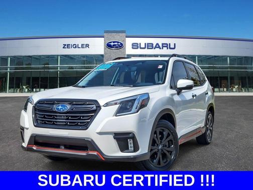 Crystal White Pearl 2024 Subaru Forester Sport