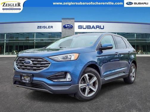 Blue Metallic 2019 Ford Edge Titanium
