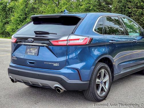 Blue Metallic 2019 Ford Edge Titanium