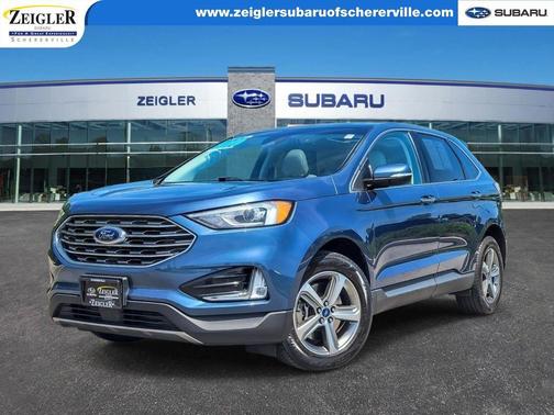 Blue Metallic 2019 Ford Edge Titanium