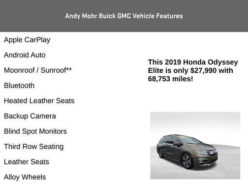 2019 Honda Odyssey Elite