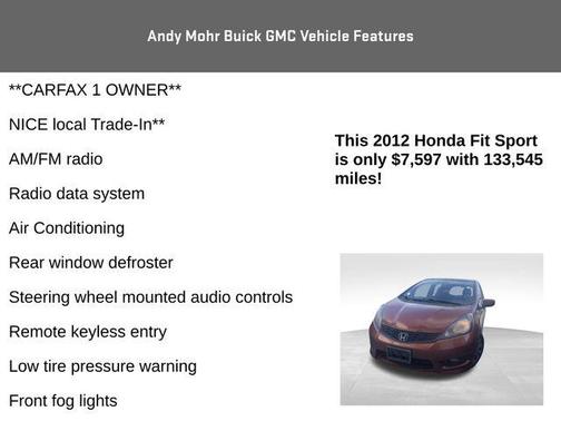 2012 Honda Fit Sport