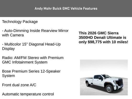 White 2026 GMC Sierra 3500 Denali Ultimate
