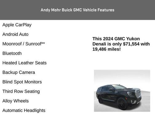 Onyx Black 2024 GMC Yukon Denali