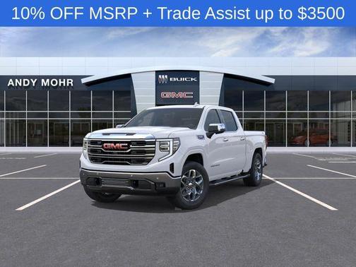 Glacier White 2026 GMC Sierra 1500 SLT