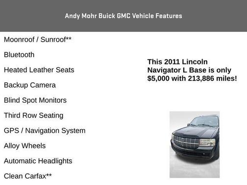 Tuxedo Black Metallic 2011 Lincoln Navigator L