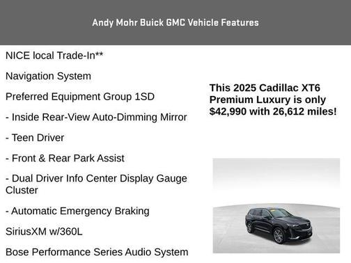 2025 Cadillac XT6 Premium Luxury AWD