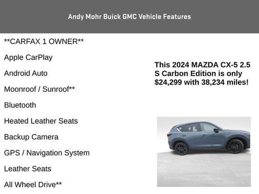 Polymetal Gray Metallic 2024 Mazda CX-5 2.5 S Carbon Edition